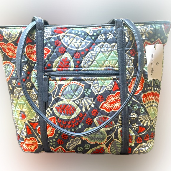 Vera Bradley 2 pc Shoulder Tote Bag & Coin purse Floral Pattern NWT - Picture 2 of 3